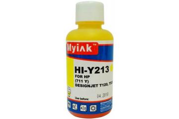 Чернила водные жёлтые HI-Y213 для HP (711) HP Designjet T120/ 520 (100 мл) (MyInk)