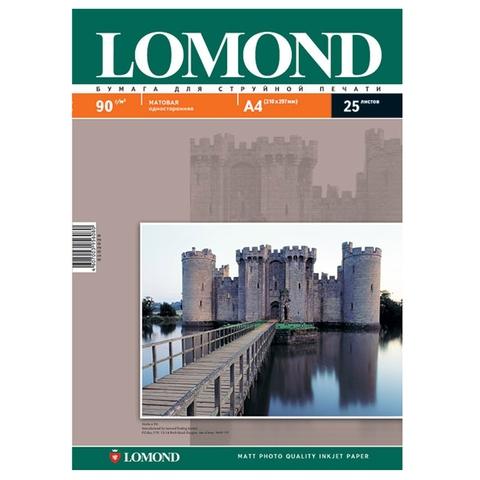 Фотобумага Lomond матовая односторонняя (0102029), A4, 90 г/ м2, 25 л.