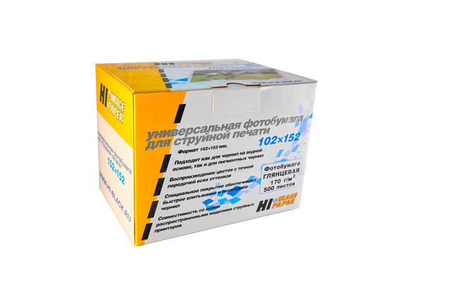 Фотобумага Hi-Image Paper глянцевая односторонняя, 102x152 мм, 170 г/ м2, 500 л.