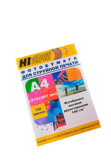 Фотобумага Hi-Image Paper матовая двусторонняя, A4, 140 г/ м2, 100 л.