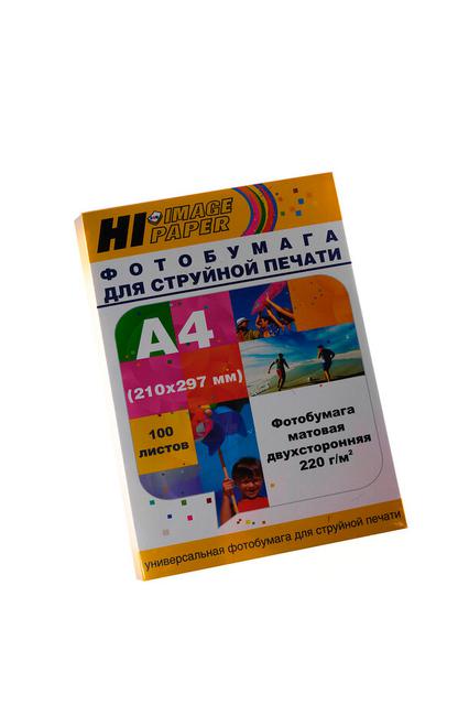 Фотобумага Hi-Image Paper матовая двусторонняя, A4, 220 г/ м2, 100 л.