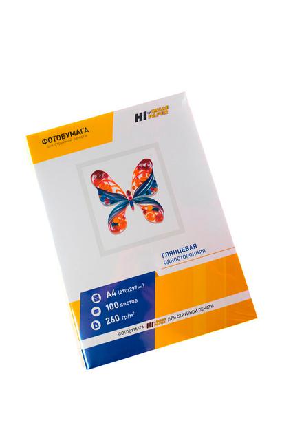 Фотобумага Hi-Image Paper глянцевая односторонняя, A4, 260 г/ м2, 100 л.
