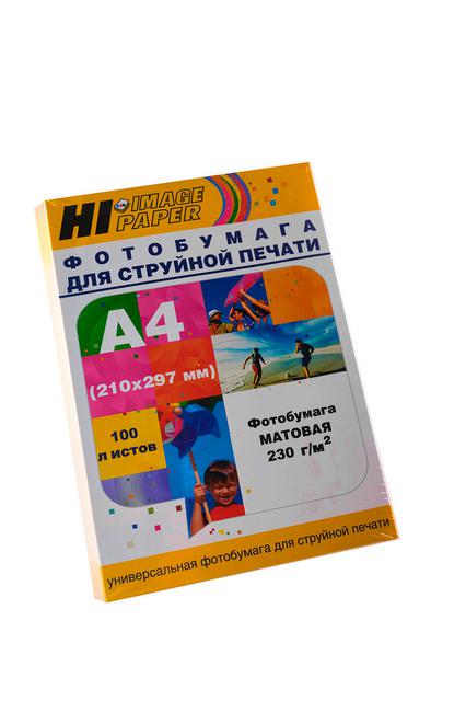 Фотобумага Hi-Image Paper матовая односторонняя, A4, 230 г/ м2, 100 л.