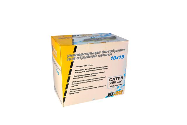 Фотобумага Hi-Image Paper атласная (сатин) односторонняя, 10х15 см, 260 г/ м2, 500л.