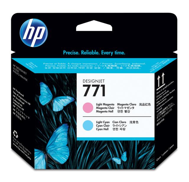 Печатающая головка HP 771 для HP DJ Z6200 (О) CE019A светло-голубой/ светло-пурпурный