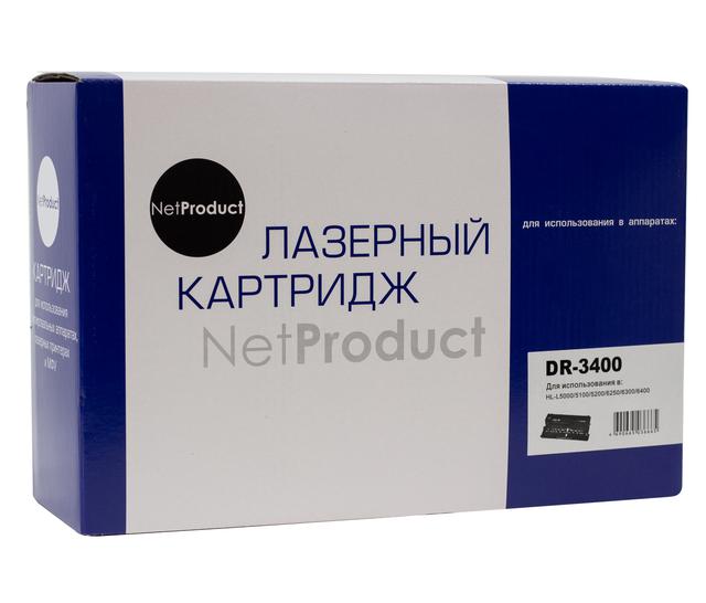 Драм-юнит NetProduct (N-DR-3400) для Brother HL-L5000/ 5100/ 5200/ 6250/ 6300/ 6400, 30K