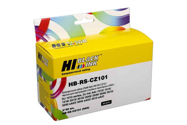 Заправочный набор Hi-Black CZ101AE для HP DJ 2515/ 3515, для картриджа №650, Black, 2x30мл