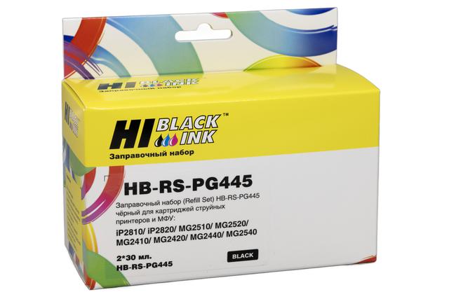 Заправочный набор Hi-Black для Canon Pixma MG2440/ MG2540, картридж PG-445, Black, 60ml