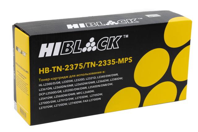 Тонер-картридж Hi-Black (HB-TN-2375/ TN-2335-MPS) для Brother HL-L2300/ 2305/ 2320/ 2340/ 2360, 10K
