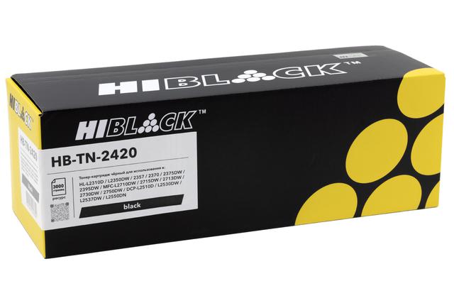 Тонер-картридж Hi-Black (HB-TN-2420) для Brother HL-L2310D/ L2350DW/ 2357/ MFC-L2710DW/ DCP-L2510D, 3K