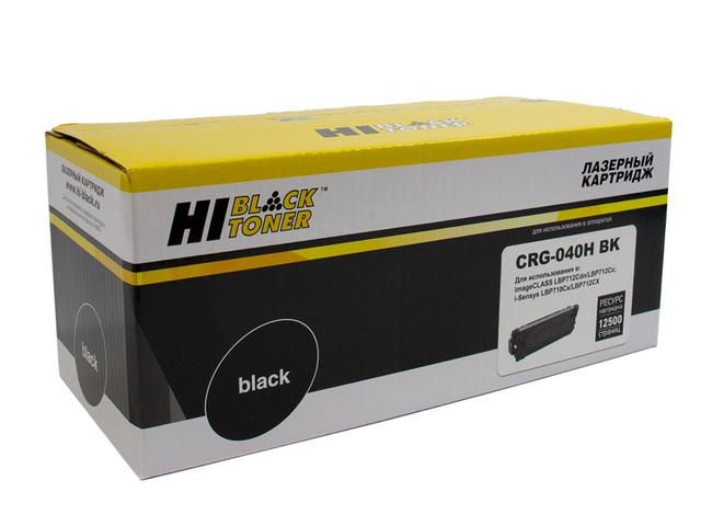 Картридж Hi-Black (HB-№040H BK) для Canon LBP-710/ 710CX/ 712/ 712CX, Bk, 12,5K