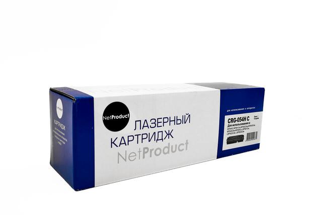 Картридж NetProduct (N-№054H C) для Canon i-SENSYS LBP621Cw/ 622/ 623/  imageCLASS MF642Cdw, C, 2,3K