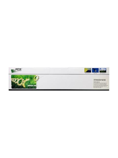 Картридж для HP Color LJ M176 / CP1025 CF351A/CE311A/Canon 729C синий (1K) UNITON Premium GREEN LINE (Eco Protected)