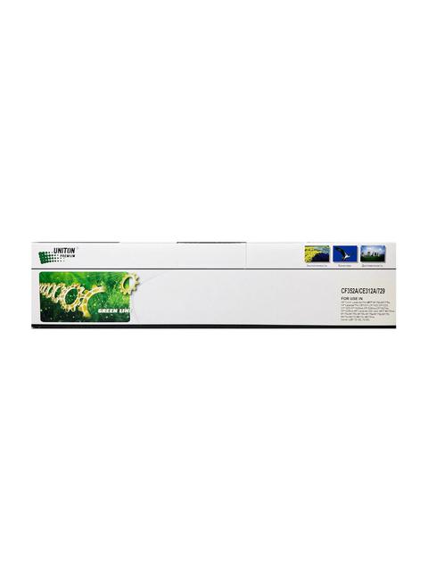 Картридж для HP Color LJ M176 / CP1025 CF352A/CE312A/Canon 729Y желтый (1K) UNITON Premium GREEN LINE (Eco Protected)