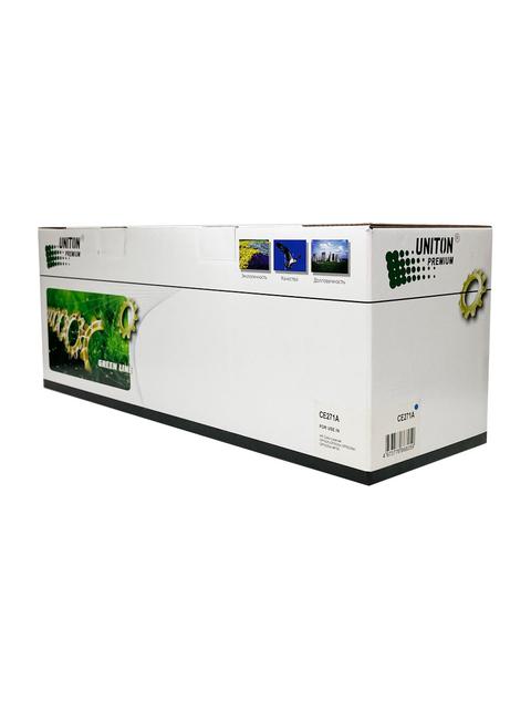 Картридж для HP Color LJ CP 5525   CE271A (650A) синий (13K) UNITON Premium GREEN LINE (Eco Protected)