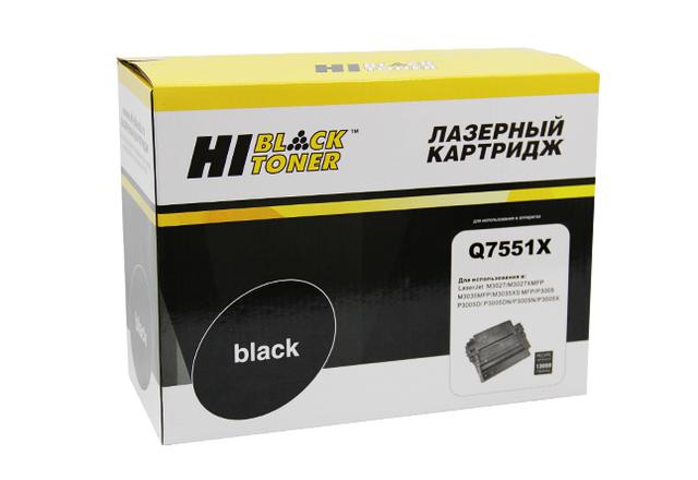 Картридж Hi-Black (HB-Q7551X) для HP LJ P3005/ M3027MFP/ M3035MFP, 13K