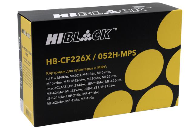Картридж Hi-Black (HB-CF226X/ 052H-MPS) для HP LJ Pro M402/ M426/ LBP-212dw/ 214dw, 12K
