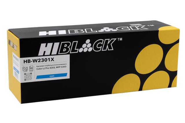 Картридж Hi-Black (HB-W2301X) для HP Color LaserJet Pro 4203/ MFP 4303, C, 5,5K