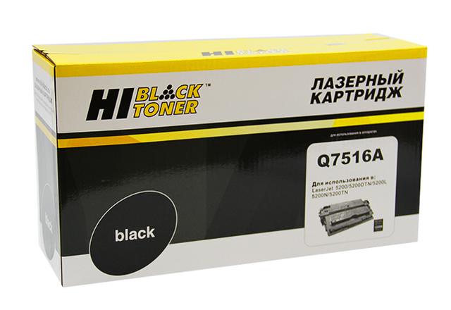 Картридж Hi-Black (HB-Q7516A) для HP LJ 5200, 12K