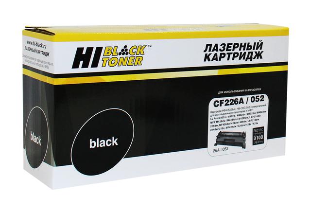 Картридж Hi-Black (HB-CF226A/ CRG-052) для HP LJ Pro M402/ M426/ LBP-212dw/ 214dw, 3,1K