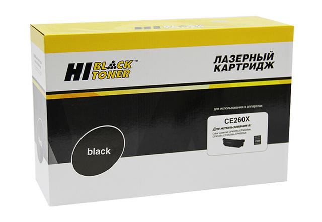 Картридж Hi-Black (HB-CE260X) для HP CLJ CP4025/ 4525, Восстановленный, Bk, 17K