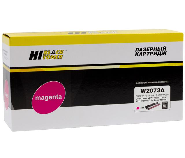 Тонер-картридж Hi-Black (HB-W2073A) для HP CL 150a/ 150nw/ MFP178nw/ 179fnw, 117A, M, 0,7K