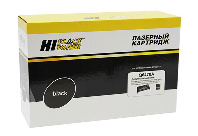 Картридж Hi-Black (HB-Q6470A) для HP CLJ 3600/ 3800/ CP3505 Универс., Восстанов., Bk, 6K