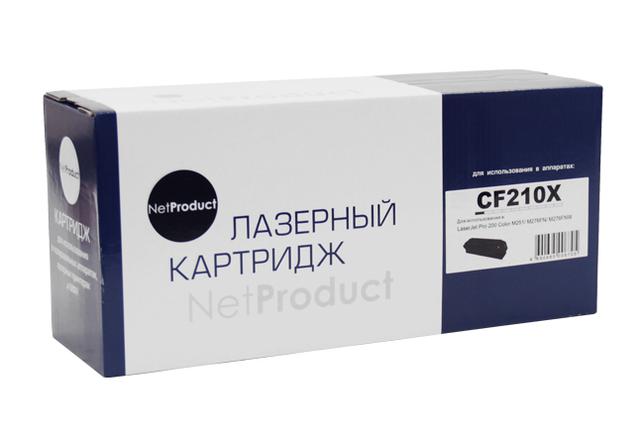 Картридж NetProduct (N-CF210X) для HP CLJ Pro 200 M251/ MFPM276, №131X, Bk, 2,4K