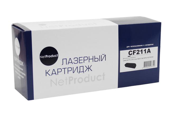 Картридж NetProduct (N-CF211A) для HP CLJ Pro 200 M251/ MFPM276, №131A, C, 1,8K