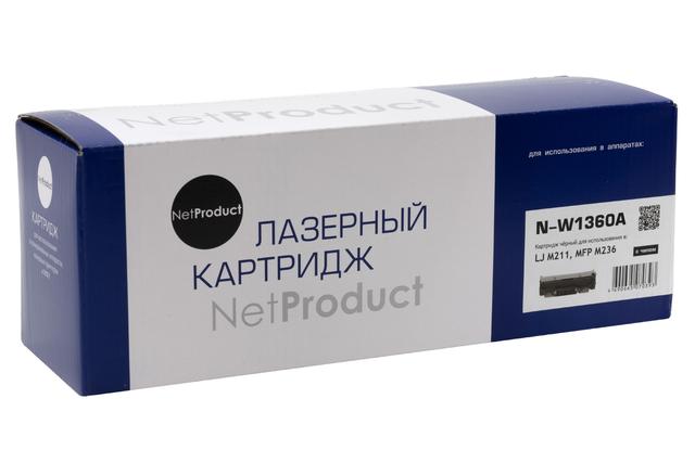 Картридж NetProduct (N-W1360A) для HP LaserJet M211/ MFP M236, 1,15K