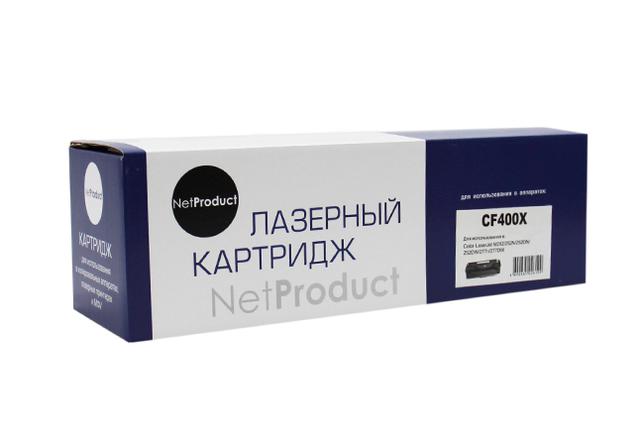 Картридж NetProduct (N-CF400X) для HP CLJ M252/ 252N/ 252DN/ 252DW/ 277n/ 277DW,№201X, Bk, 2,8K