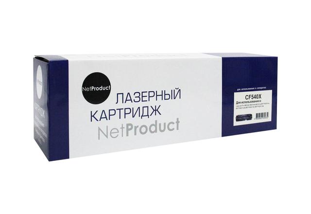 Картридж NetProduct (N-CF540X) для HP CLJ Pro M254nw/ dw/ M280nw/ M281fdn/ M281fdw, Bk, 3,2K