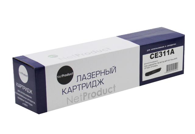 Тонер-картридж NetProduct (N-CE311A) для HP CLJ CP1025/ 1025nw/ Pro M175, C, 1K