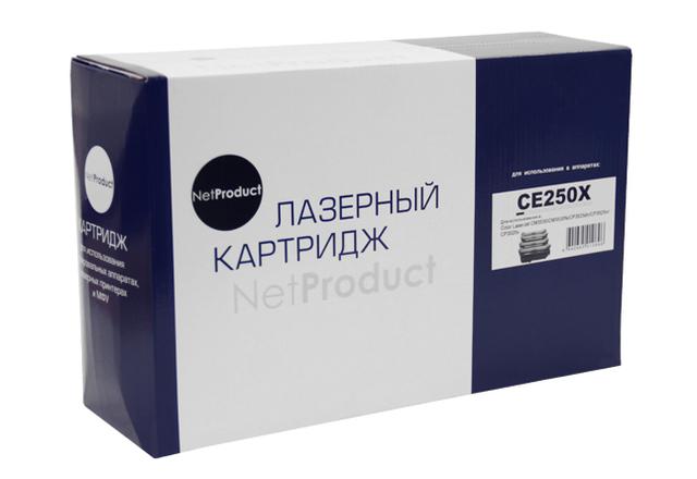 Картридж NetProduct (N-CE250X) для HP CLJ CP3525/ CM3530, Восстановленный, Bk, 10,5K