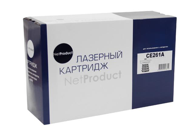 Картридж NetProduct (N-CE261A) для HP CLJ CP4025/ 4525, Восстановленный, C, 11K