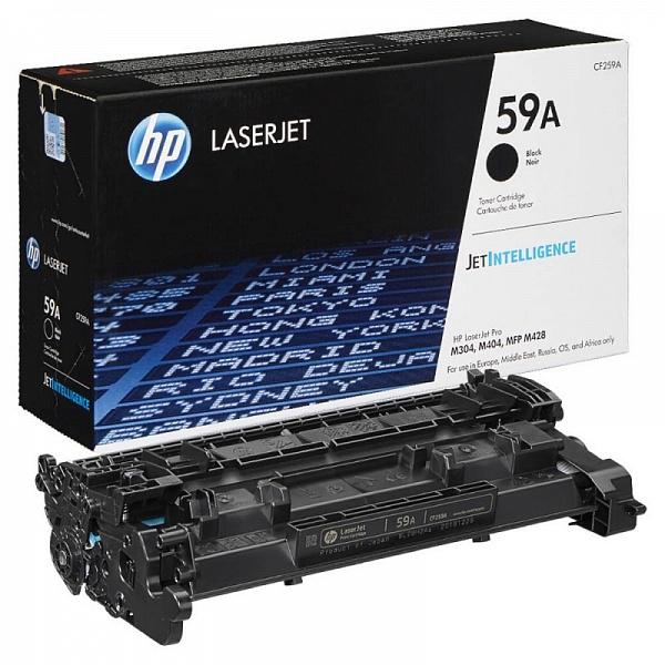 Тонер-картридж 59A для HP LJ M304/ M404/ MFP M428, 3К (O) чёрный CF259A