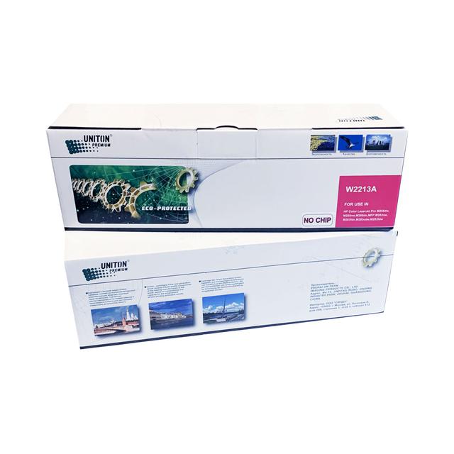 Картридж для HP Color LJ M255/MFP M282/M283   W2213A (207A) красный (1,25K) БЕЗ ЧИПА!!! UNITON Premium GREEN LINE (Eco Protected)