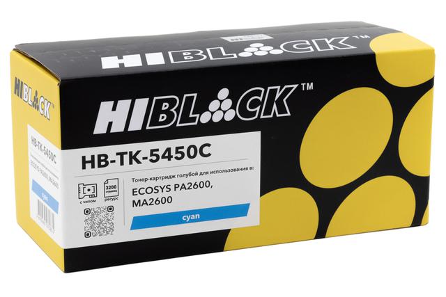 Тонер-картридж Hi-Black (HB-TK-5450C) для Kyocera ECOSYS PA2600/ MA2600, C, 3,2K