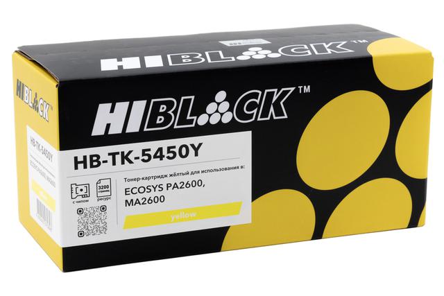 Тонер-картридж Hi-Black (HB-TK-5450Y) для Kyocera ECOSYS PA2600/ MA2600, Y, 3,2K