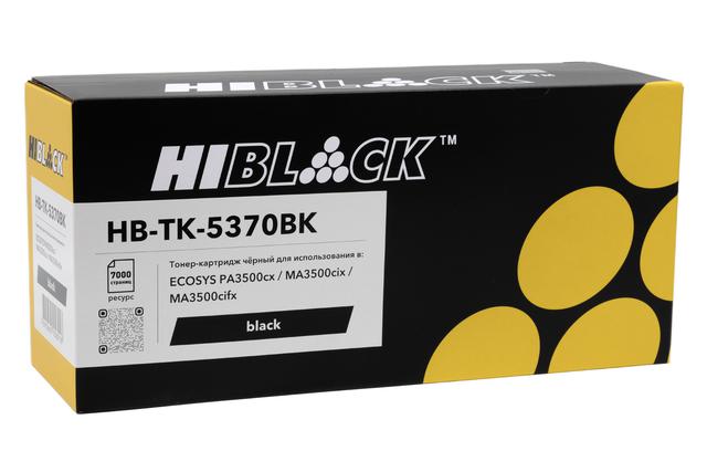 Тонер-картридж Hi-Black (HB-TK-5370Bk) для Kyocera ECOSYS PA3500/ PA3500cx/ MA3500/ MA3500cix, Bk, 7K