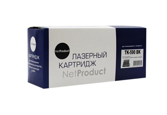 Тонер-картридж NetProduct (N-TK-590Bk) для Kyocera FS-C5250DN/ C2626MFP, Bk, 7K