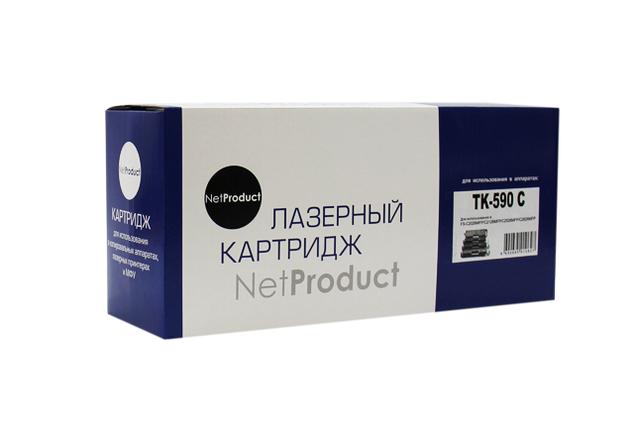 Тонер-картридж NetProduct (N-TK-590C) для Kyocera FS-C5250DN/ C2626MFP, C, 5K