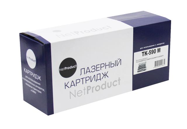 Тонер-картридж NetProduct (N-TK-590M) для Kyocera FS-C5250DN/ C2626MFP, M, 5K