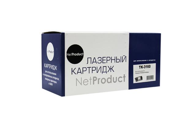 Тонер-картридж NetProduct (N-TK-3160) для Kyocera P3045dn/ P3050dn/ P3055dn, 12,5K, с/ ч