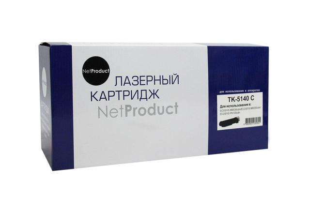 Тонер-картридж NetProduct (N-TK-5140C) для Kyocera ECOSYS M6030cdn/ M6530cdn, C, 5K