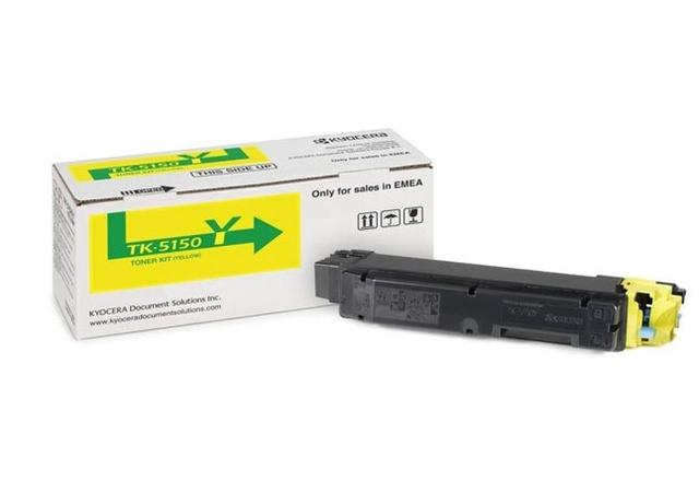 Тонер-картридж TK-5150Y Kyocera P6035cdn/ M6x35cidn, 10К (O) жёлтый 1T02NSANL0