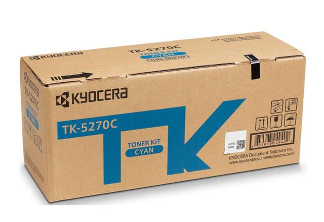 Тонер-картридж TK-5270C Kyocera P6230cdn/ M6230cidn/ M6630c, 6К (О) голубой 1T02TVCNL0