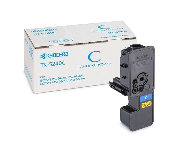 Тонер-картридж TK-5240C Kyocera Mita P5026cdn/ cdw, M5526cdn/ cdw, 3К (О) голубой 1T02R7CNL0