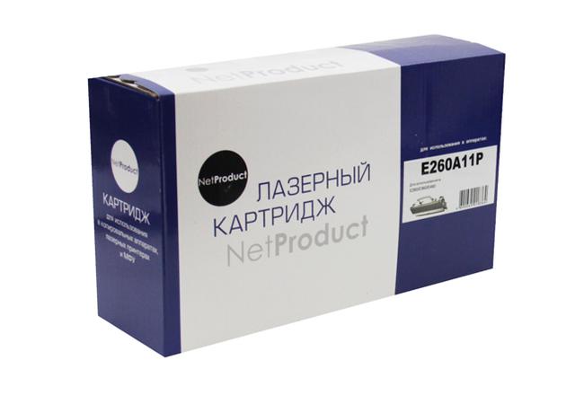 Тонер-картридж NetProduct (N-E260A11P) для Lexmark E260/ E360/ E460, 3,5K