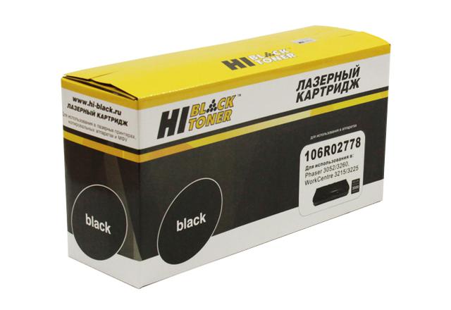 Тонер-картридж Hi-Black (HB-106R02778) для Xerox Phaser 3052/ 3260/ WC 3215/ 3225, 3K (новая прошивка)